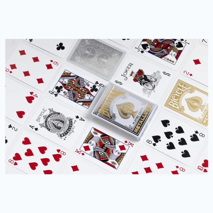 Playing Cards: Bicycle: Metalluxe Silver