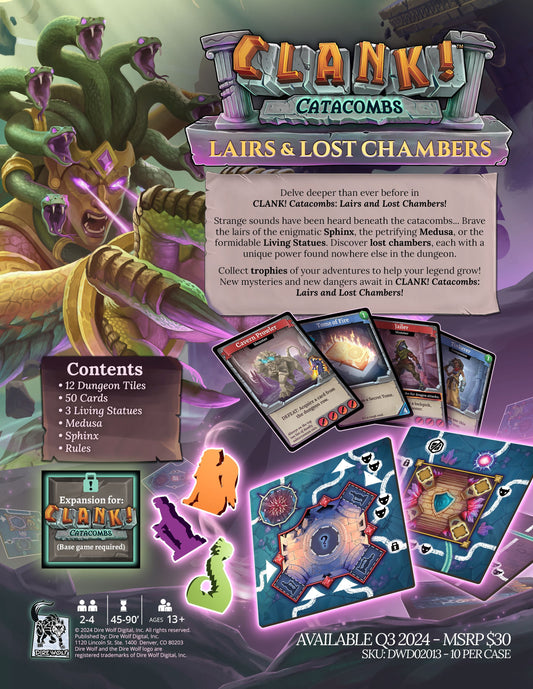 Clank! Catacombs - Lairs & Losts Chambers Expansion