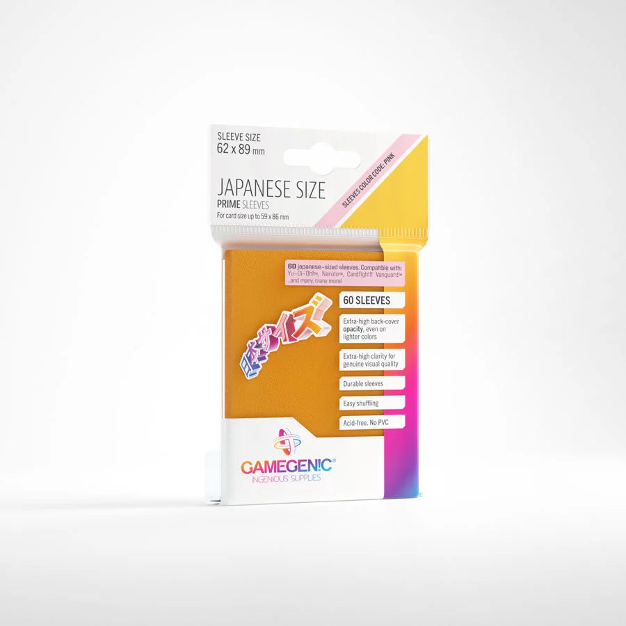 PRIME Japanese Sized Sleeves Orange - Boardlandia