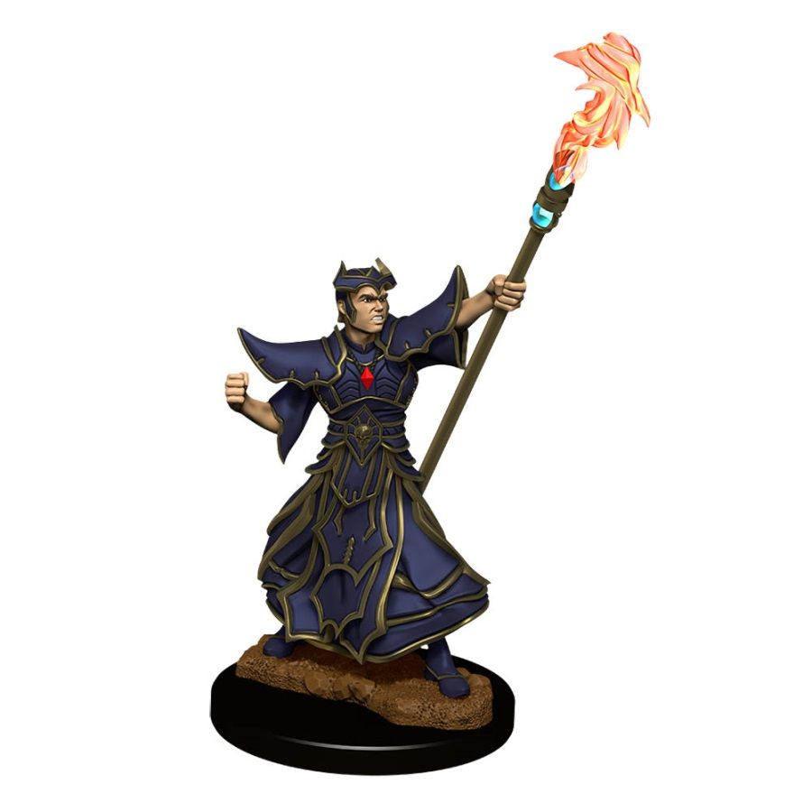 Pathfinder: Deep Cuts Unpainted Miniatures - Male Human Sorcerer - Boardlandia