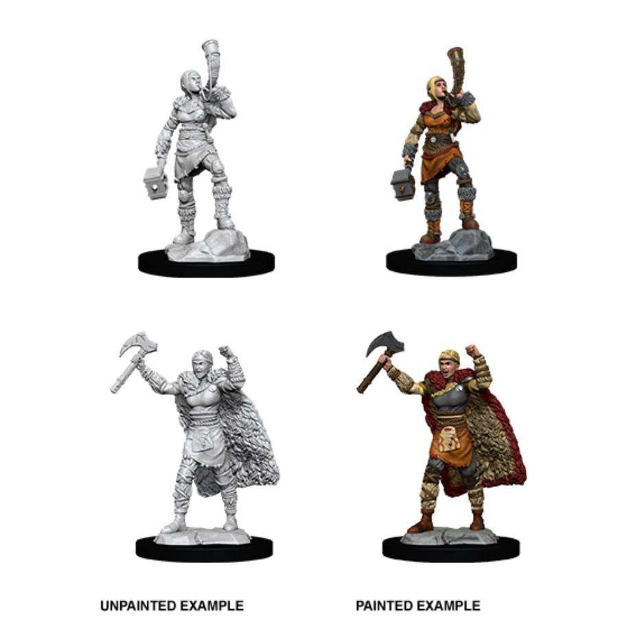 Dungeons & Dragons: Nolzur's Marvelous Unpainted Miniatures - W12 Female Human Barbarian - Boardlandia