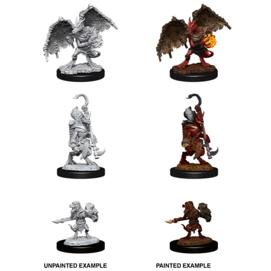 Dungeons & Dragons: Nolzur's Marvelous Unpainted Miniatures - W12 Kobold Inventor, Dragonshield, & Sorcerer - Boardlandia